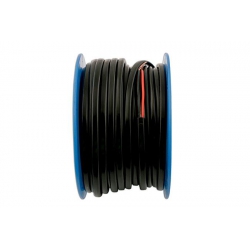 Black/Red Flat Twin Auto Cable