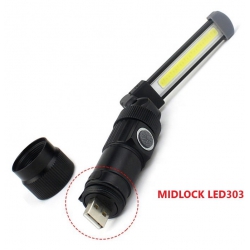Werklamp, Oplaadbaar via vaste USB 