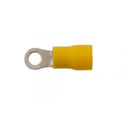 Yellow Ring Terminal 6.4mm Pk100