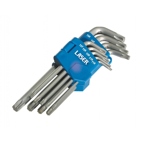 Sleutelset Torx 9 delig