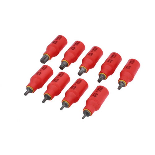 GeÃ¯soleerdet torx biit doppenset 3/8"D 9 delig