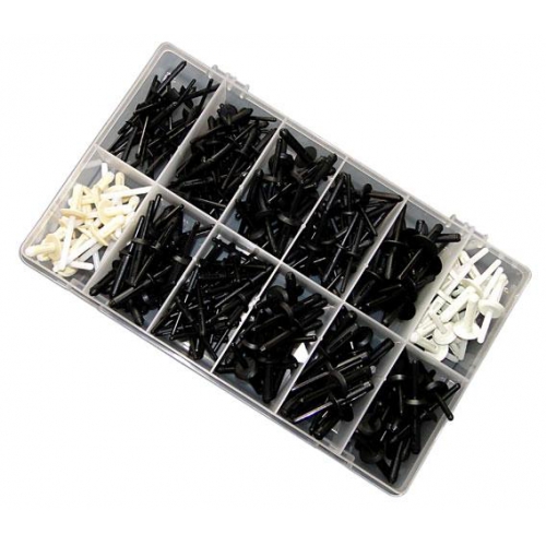 Plastic popnagels assorti box (235)