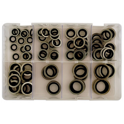 Assorted Bonded Seal Washers MM (Dowty) Box - 90 Pieces