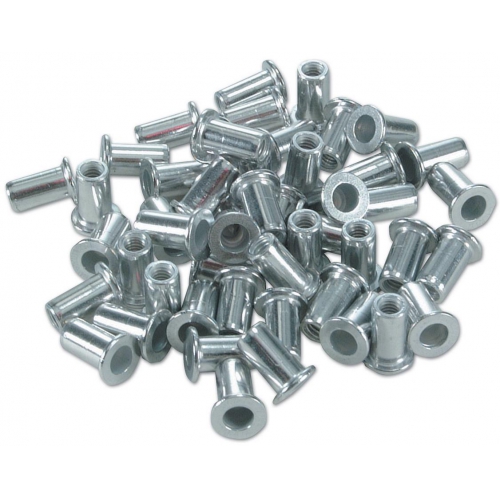 Popnagelmoeren 6 mm 50 stuks