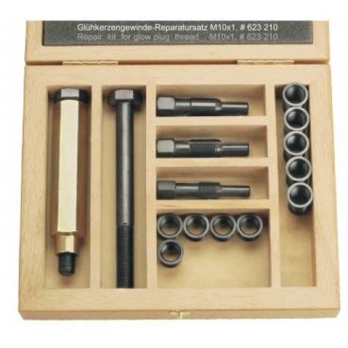 Gloeibougie draad reparatieset M10x1