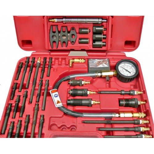 Compressie tester set compleet, voor diesel motoren